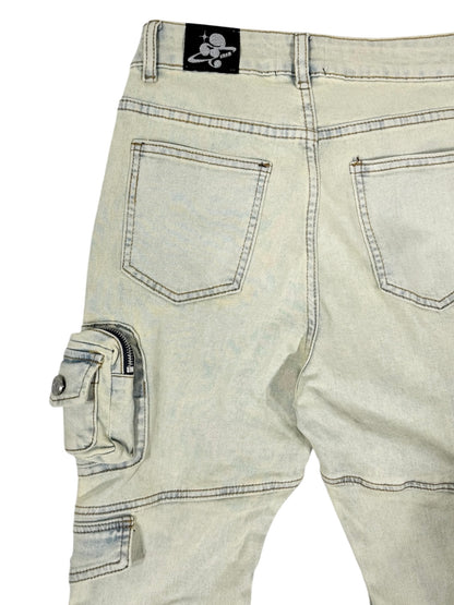 POCKET FLARE DENIM wash