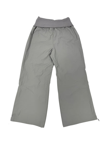 HOOK GATHER NYLON PANTS gray