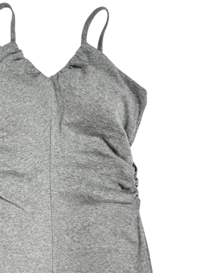 V NECK ONEPIECE gray