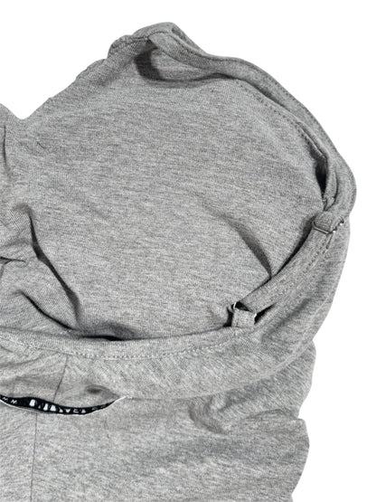 V NECK ONEPIECE gray