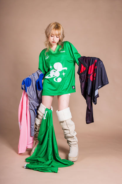 MESH TEAM L/S TEE green