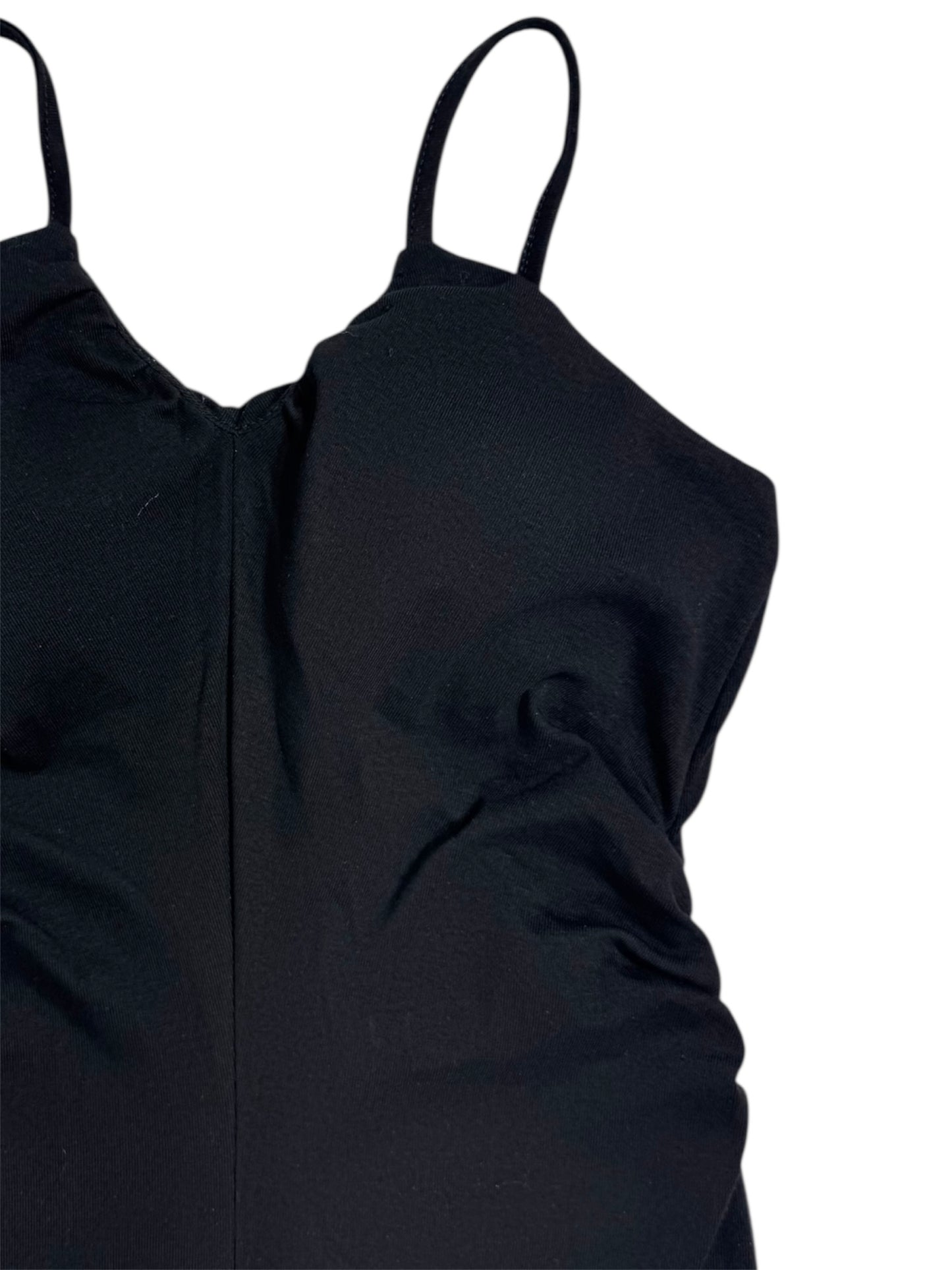V NECK ONEPIECE black