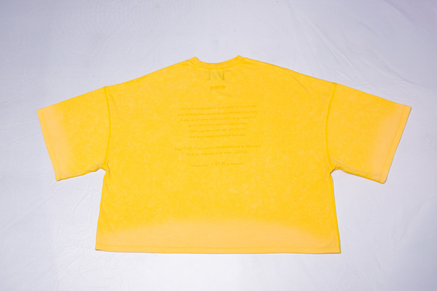 WASHED BIG TEE yellow