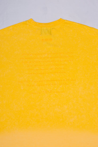 WASHED BIG TEE yellow