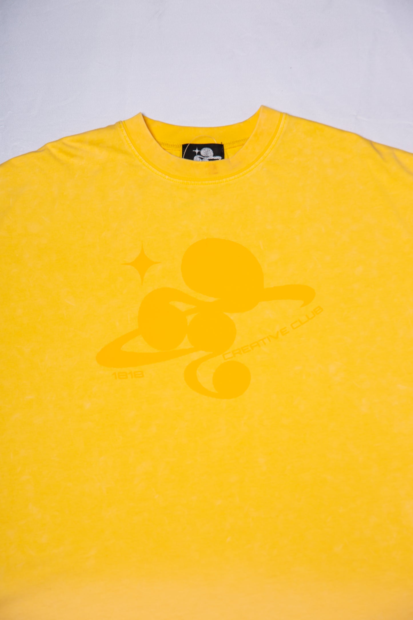 WASHED BIG TEE yellow