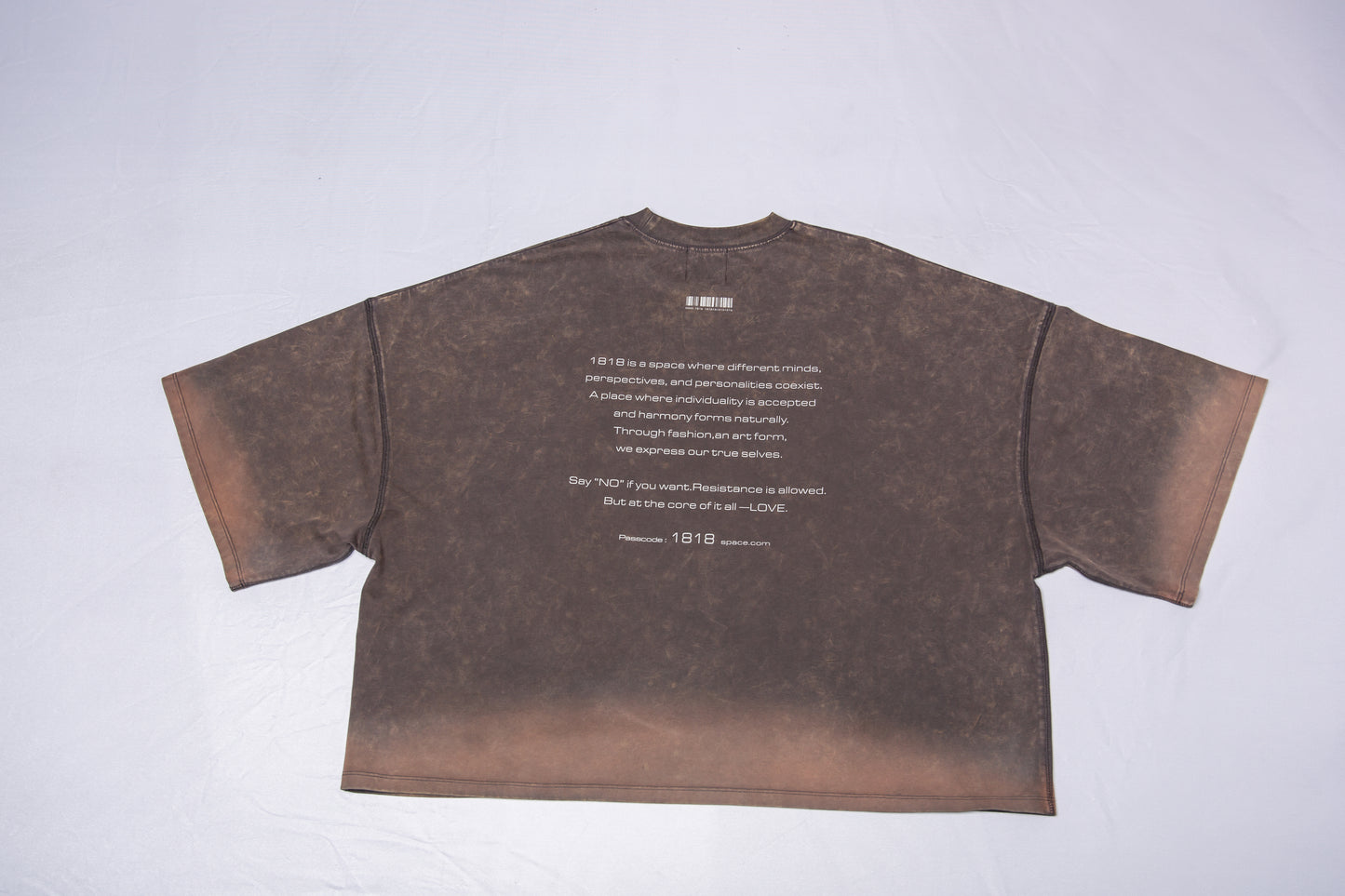 WASHED BIG TEE gray