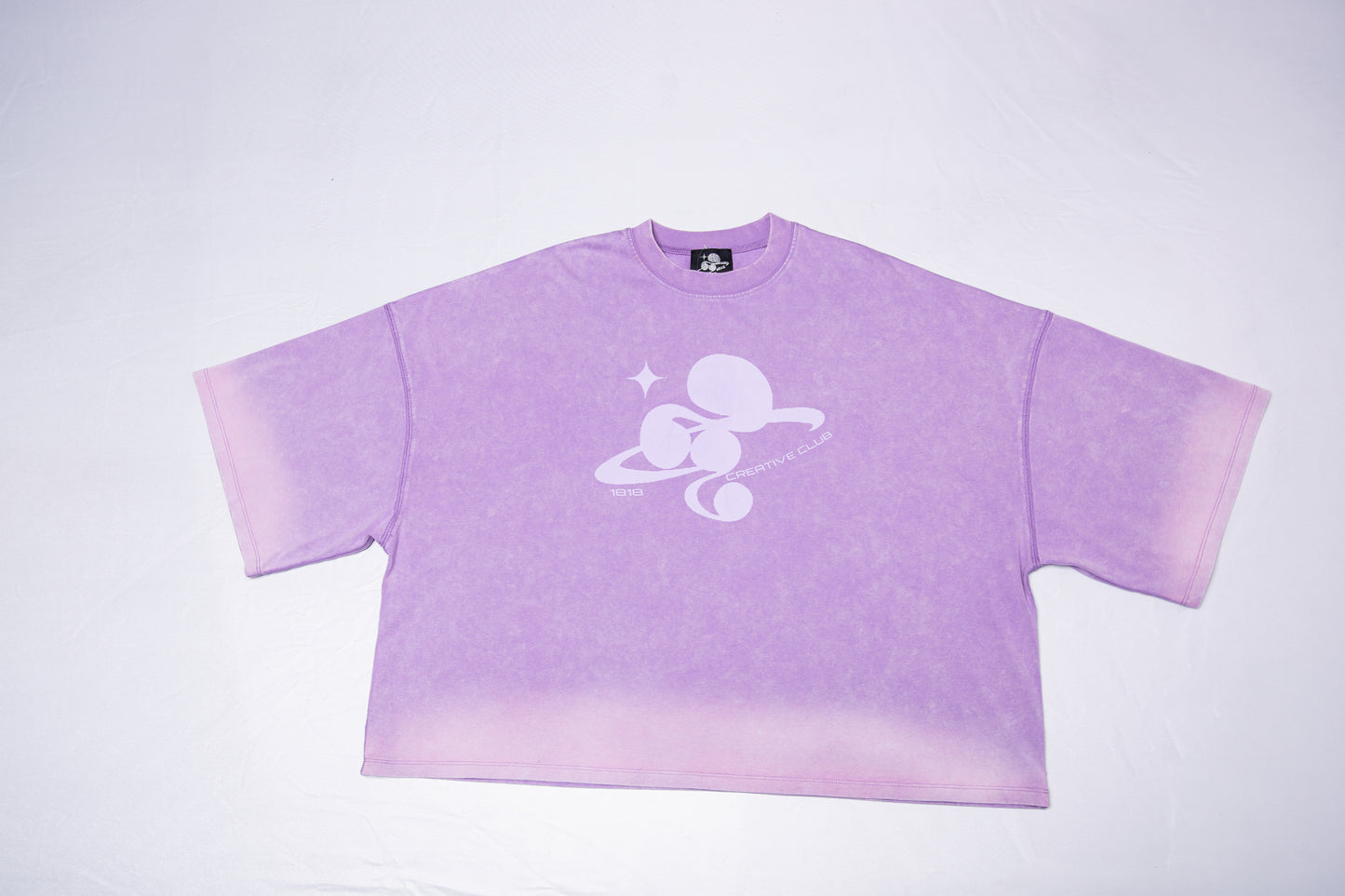 WASHED BIG TEE purple