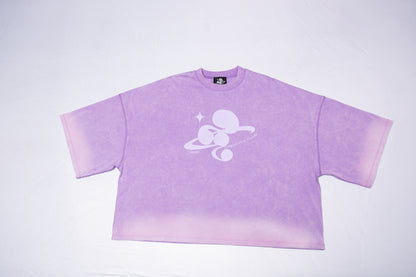 WASHED BIG TEE purple