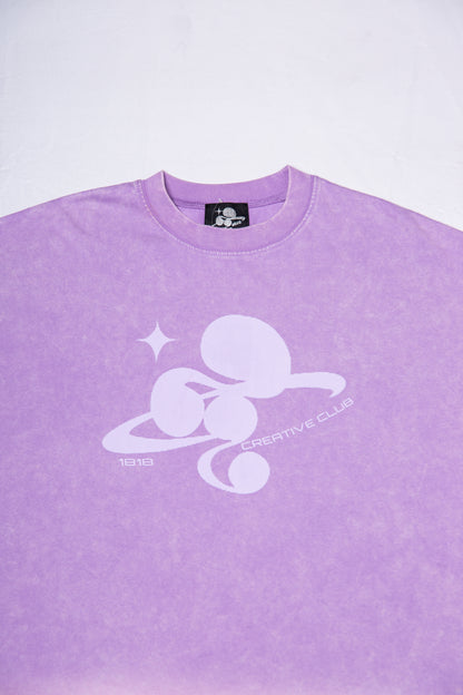 WASHED BIG TEE purple