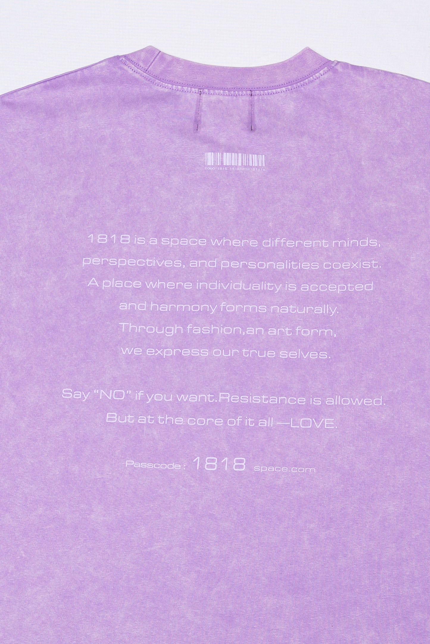 WASHED BIG TEE purple