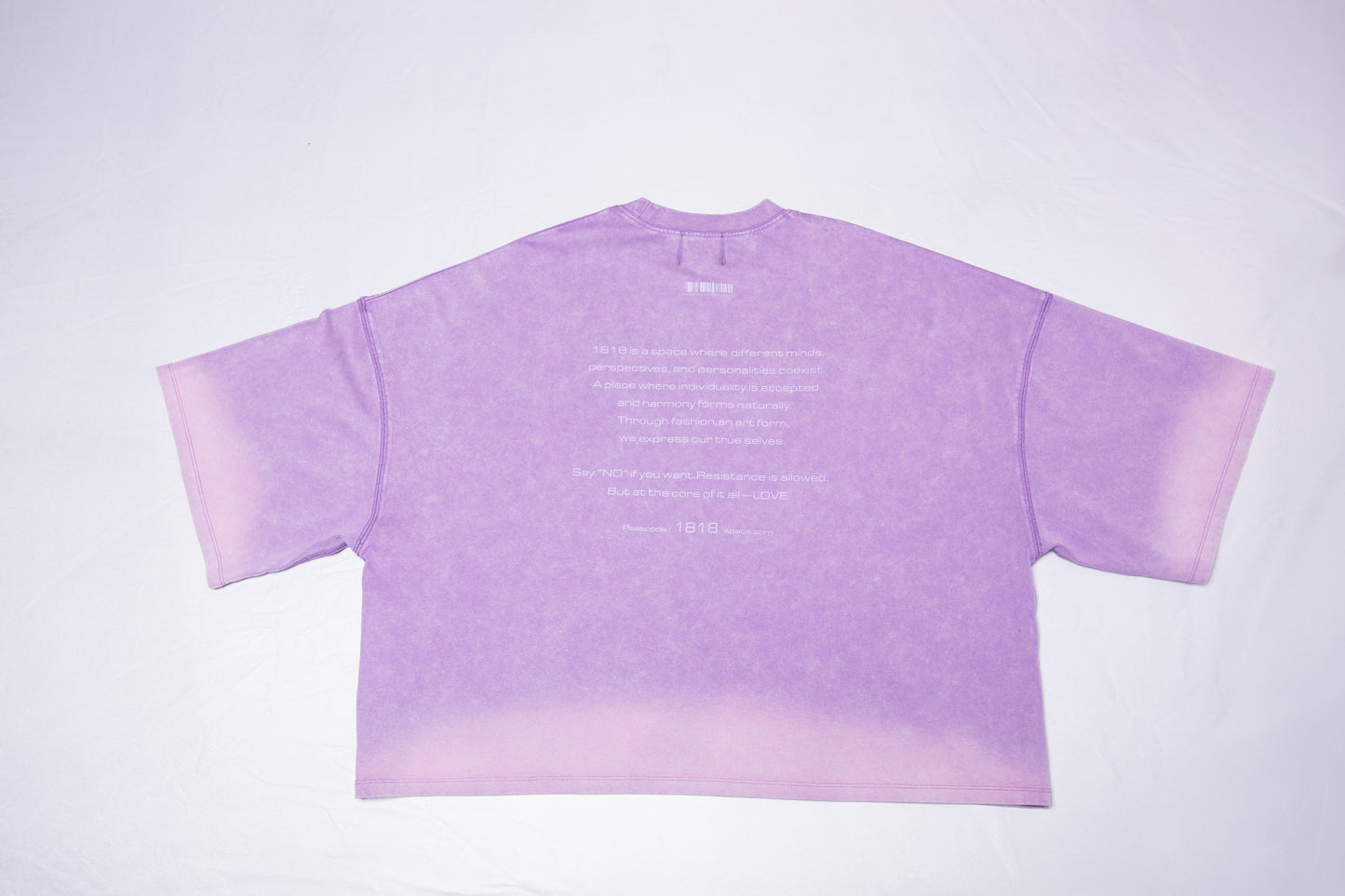 WASHED BIG TEE purple