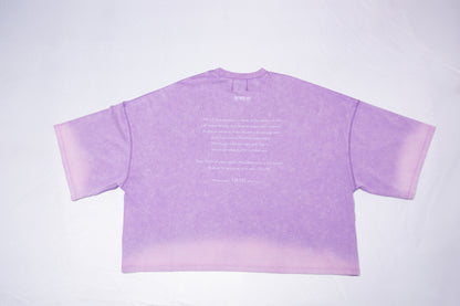 WASHED BIG TEE purple