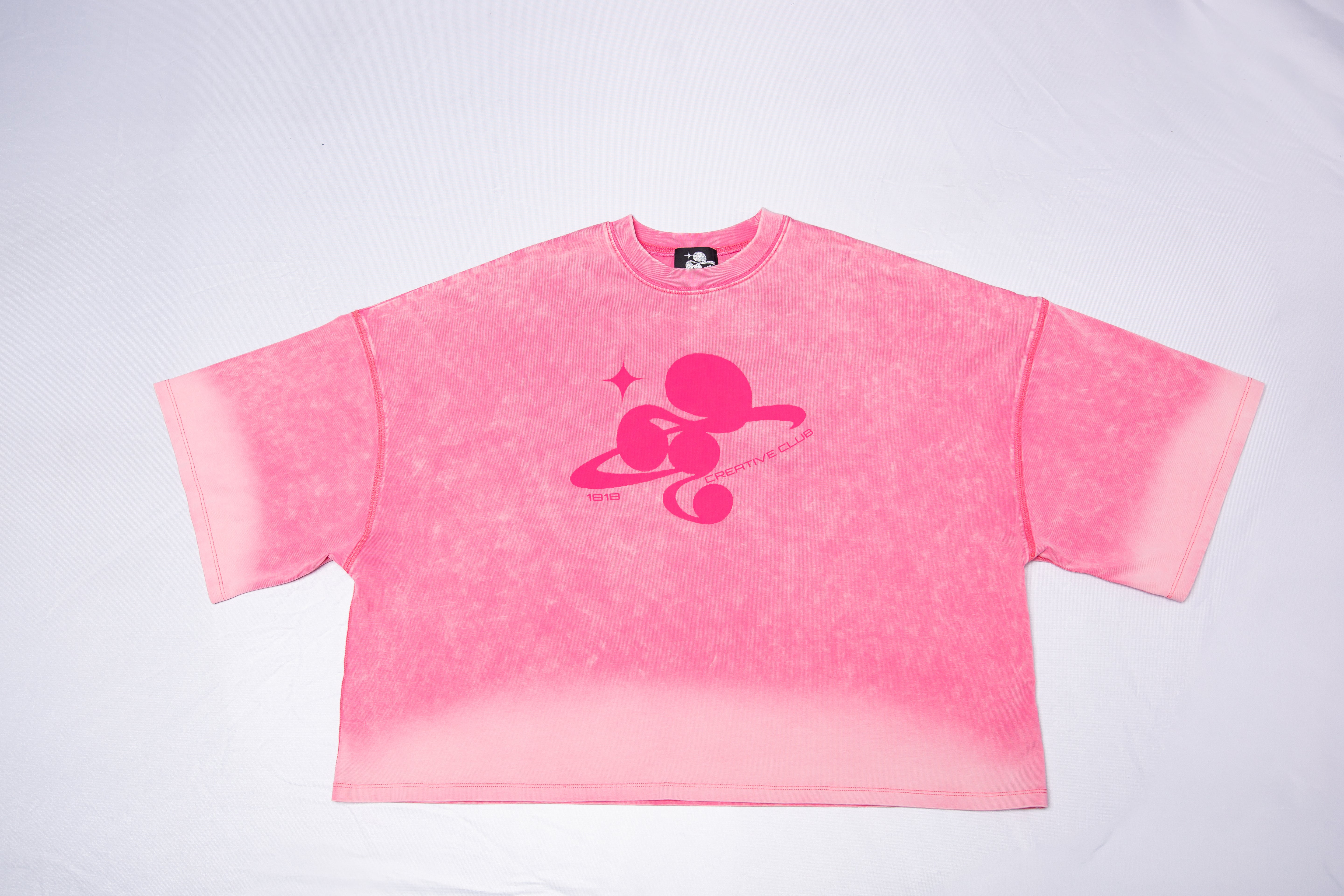 WASHED BIG TEE pink – 1818