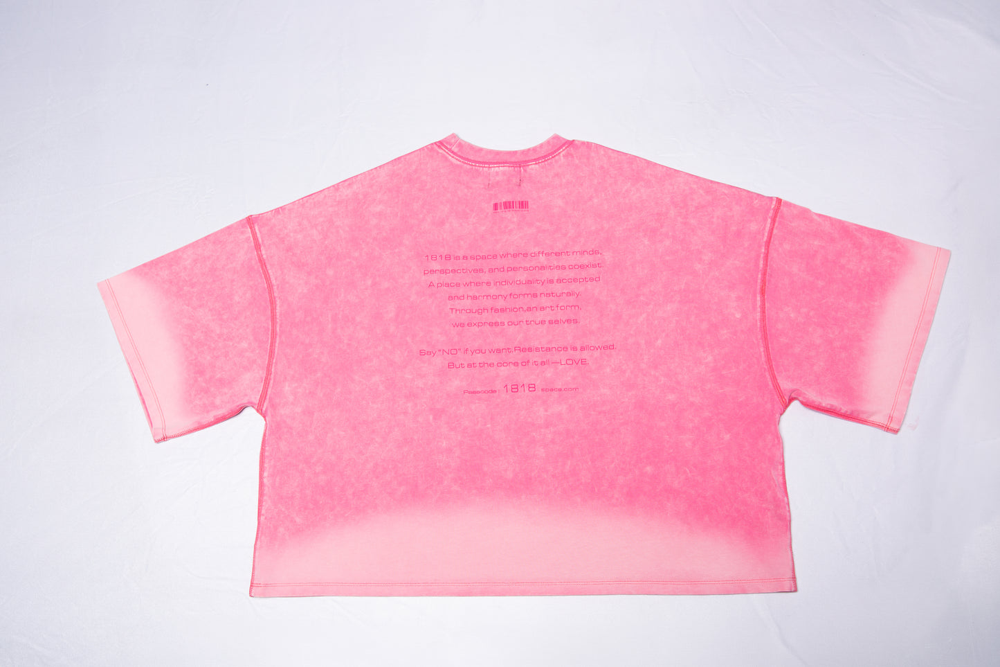 WASHED BIG TEE pink