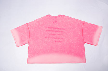 WASHED BIG TEE pink