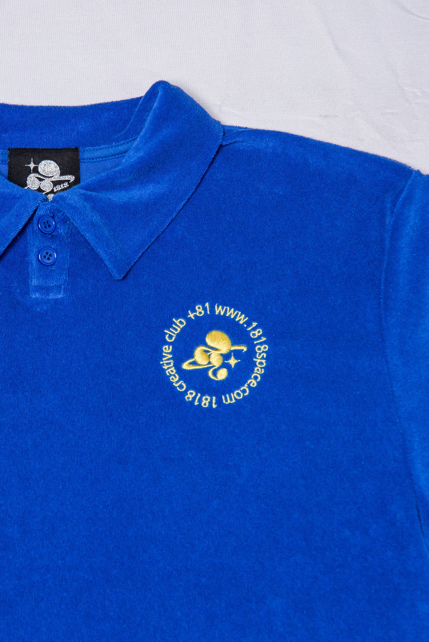 PILE POLO SHIRT blue