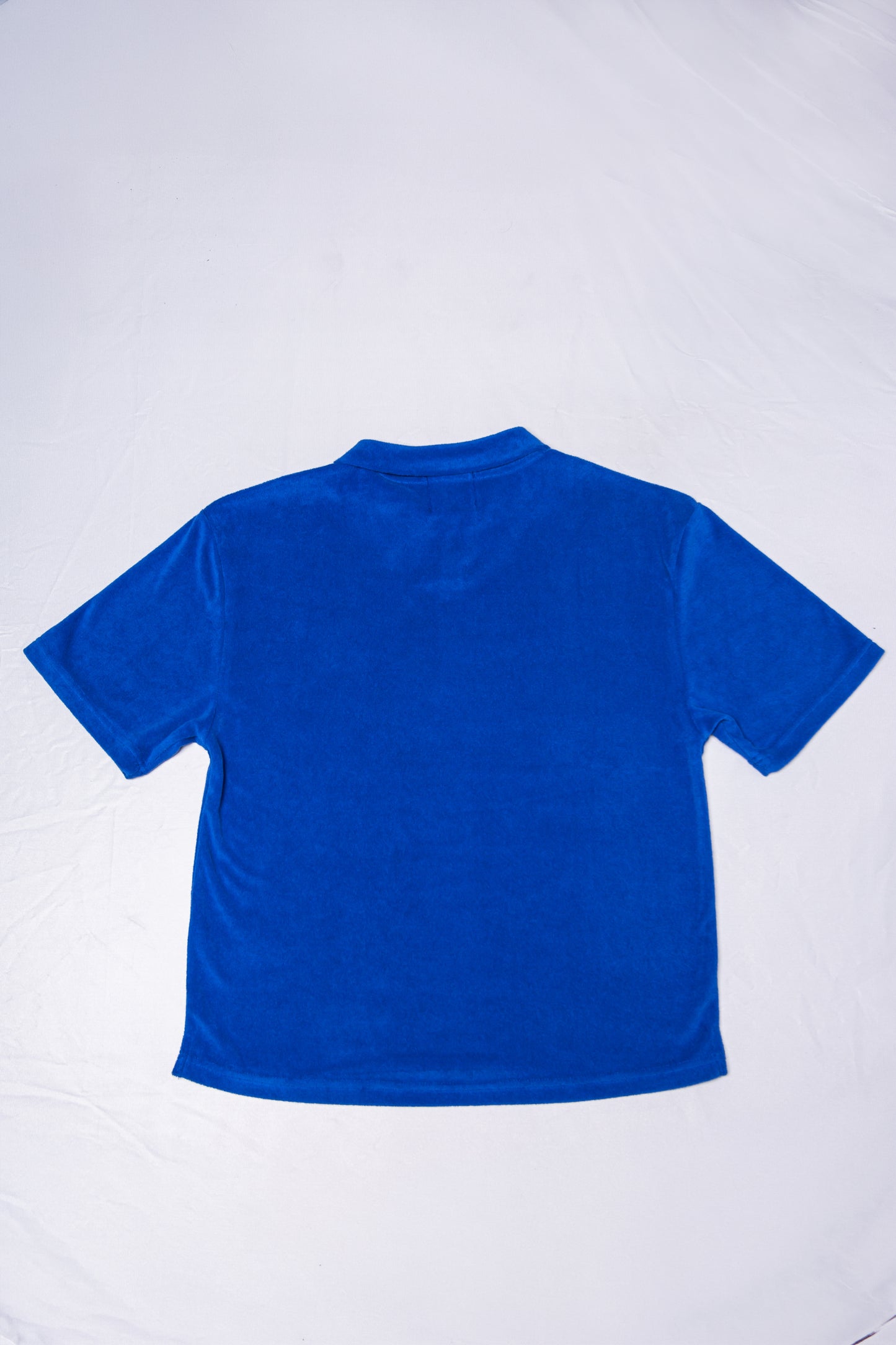 PILE POLO SHIRT blue