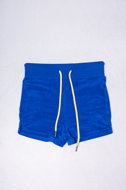 PILE HOT PANTS blue