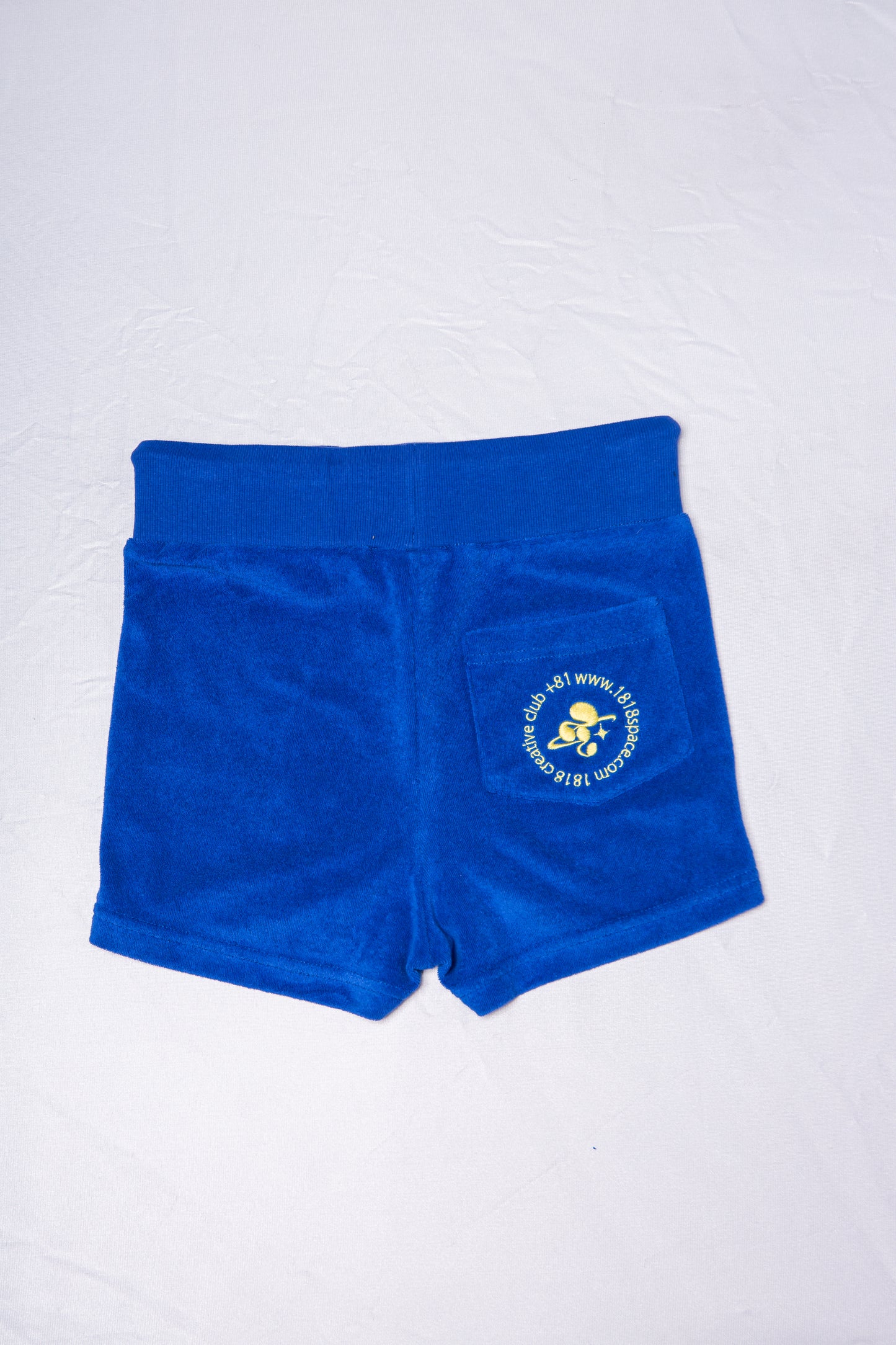 PILE HOT PANTS blue