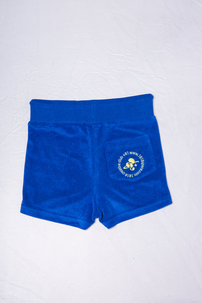 PILE HOT PANTS blue