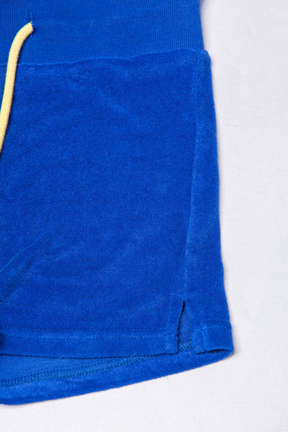 PILE HOT PANTS blue