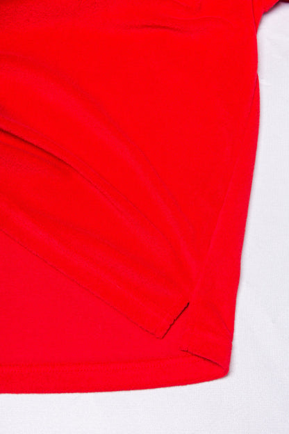PILE POLO SHIRT red