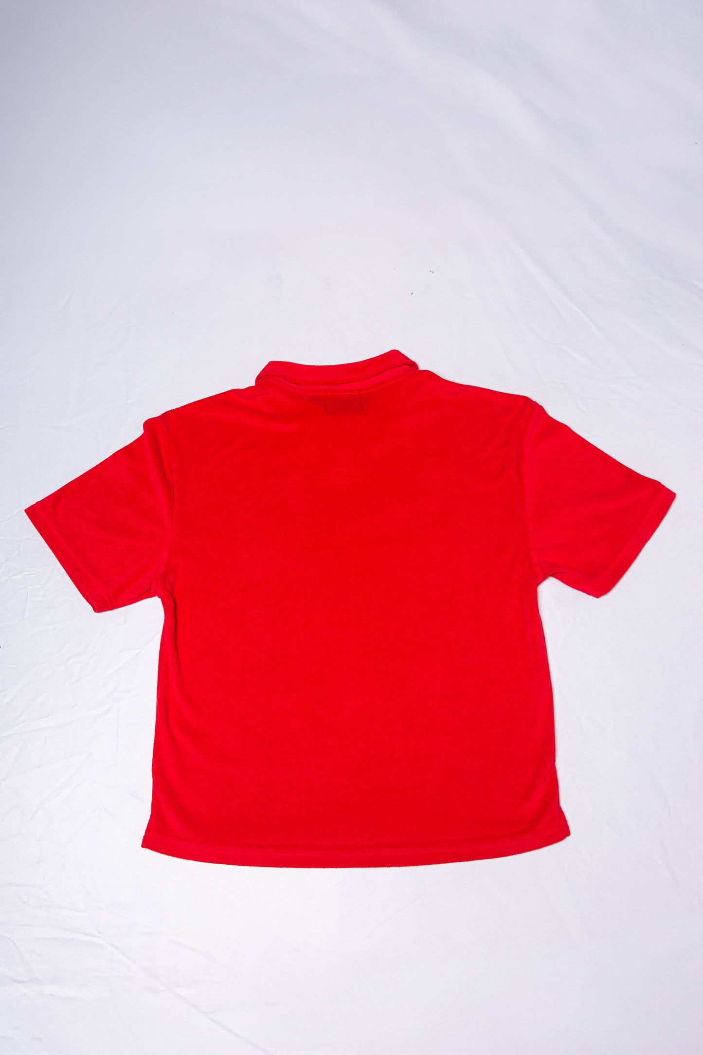 PILE POLO SHIRT red