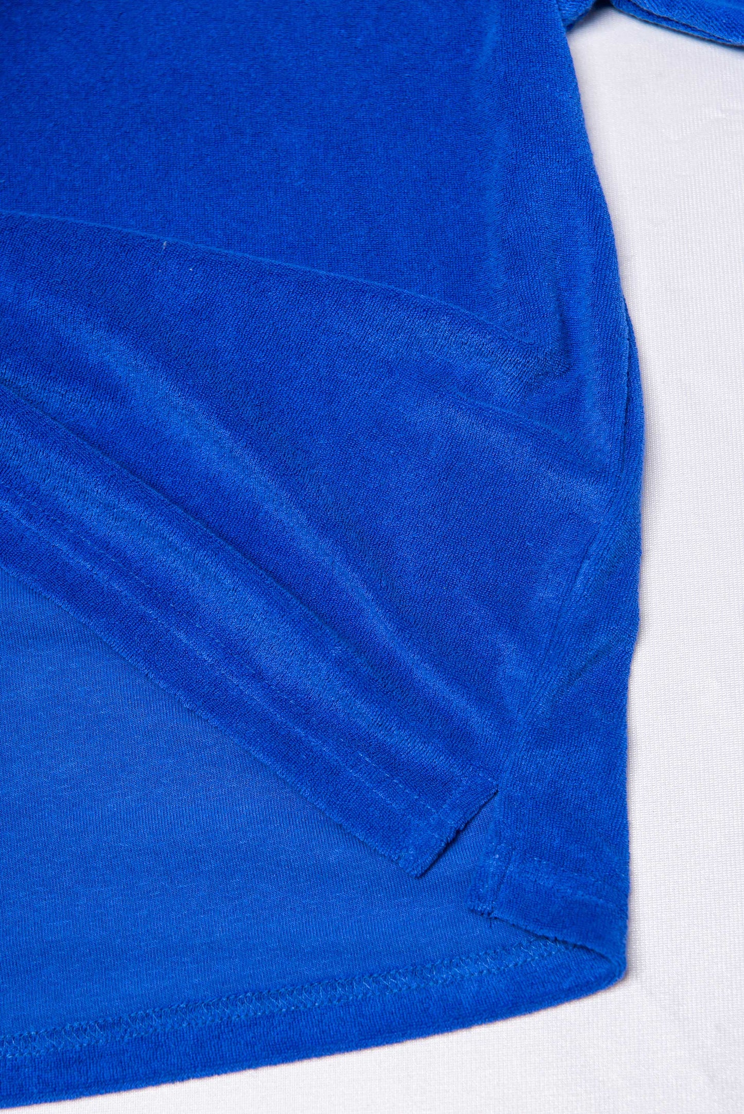 PILE POLO SHIRT blue