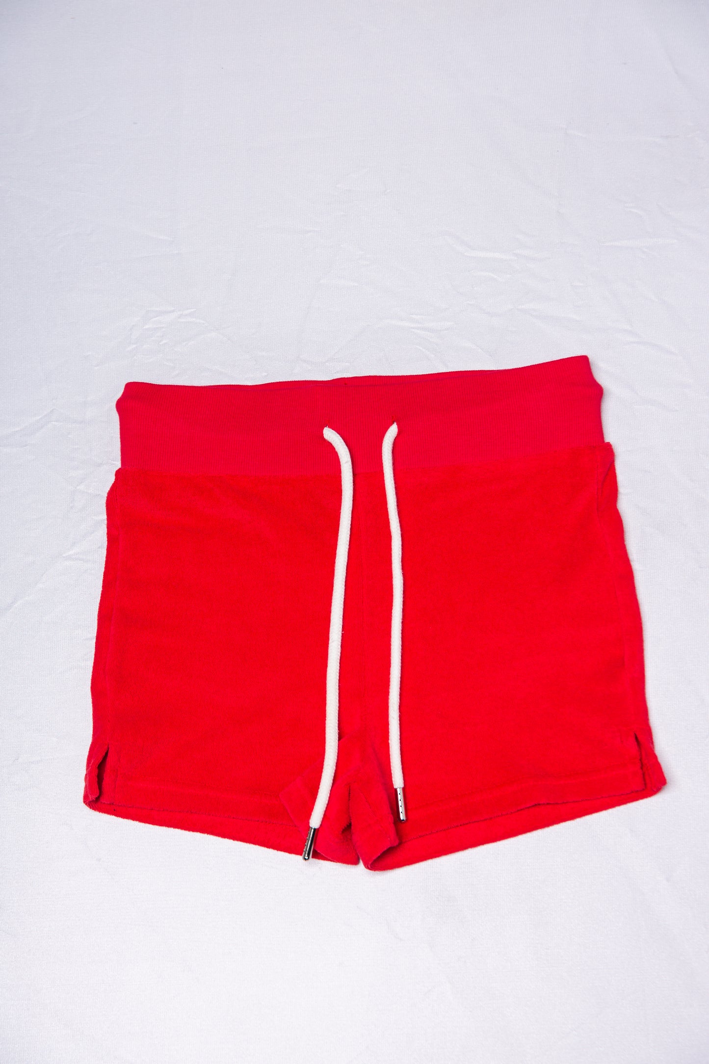 PILE HOT PANTS red