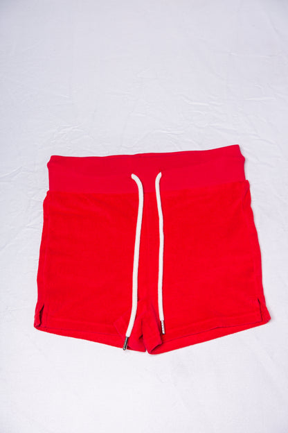 PILE HOT PANTS red
