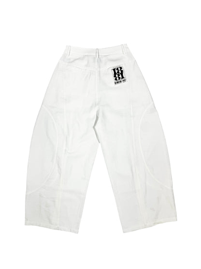 BAGGY PANTS white