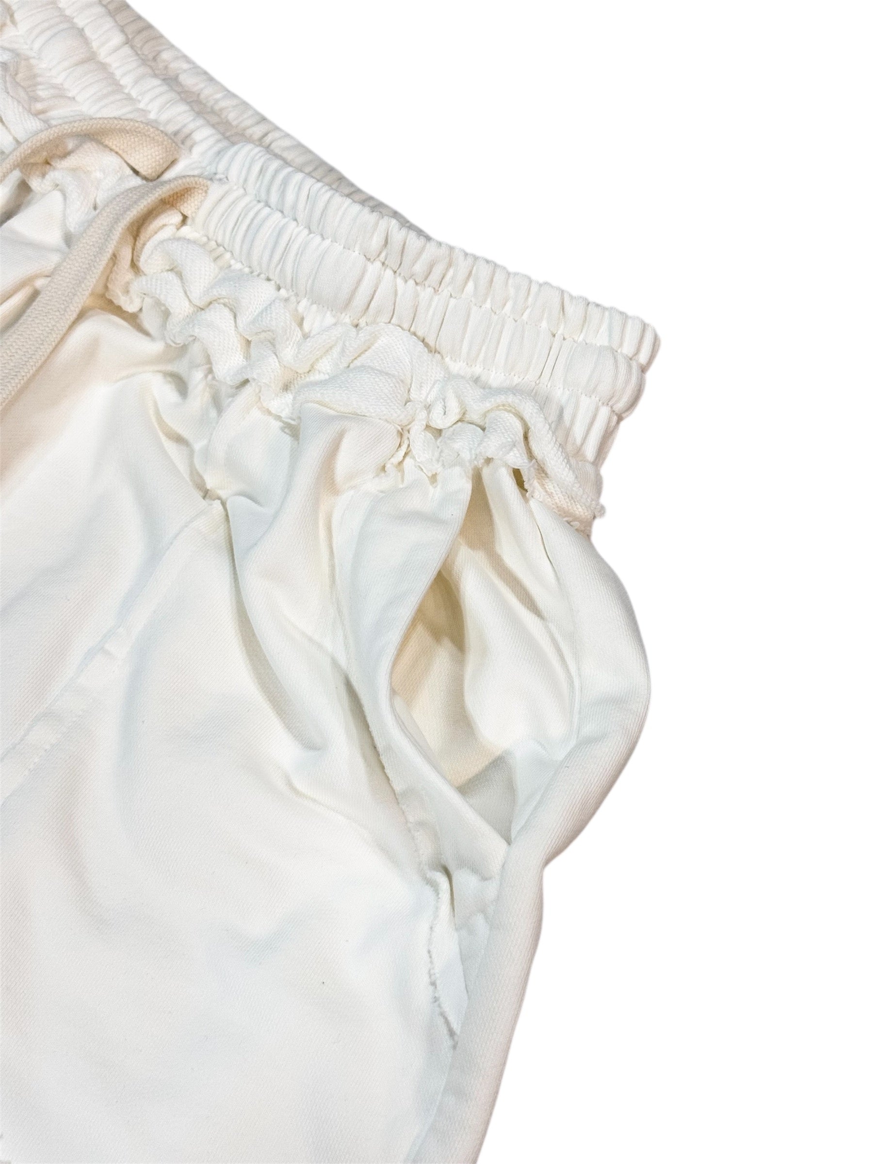 WASHED SWEAT PANTS white