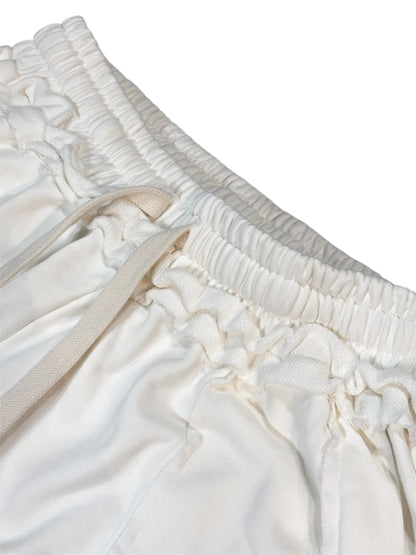 WASHED SWEAT PANTS white