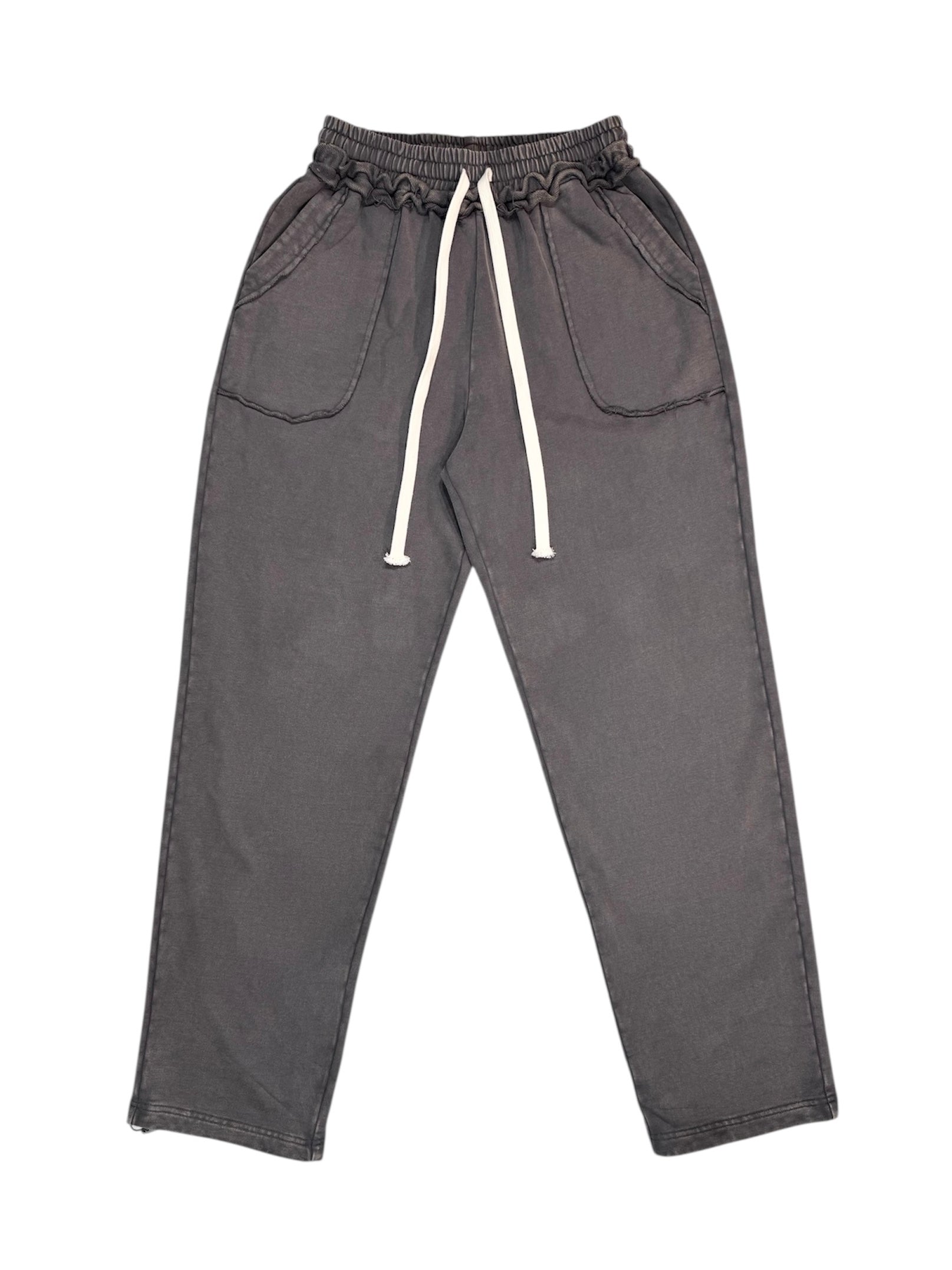 WASHED SWEAT PANTS black