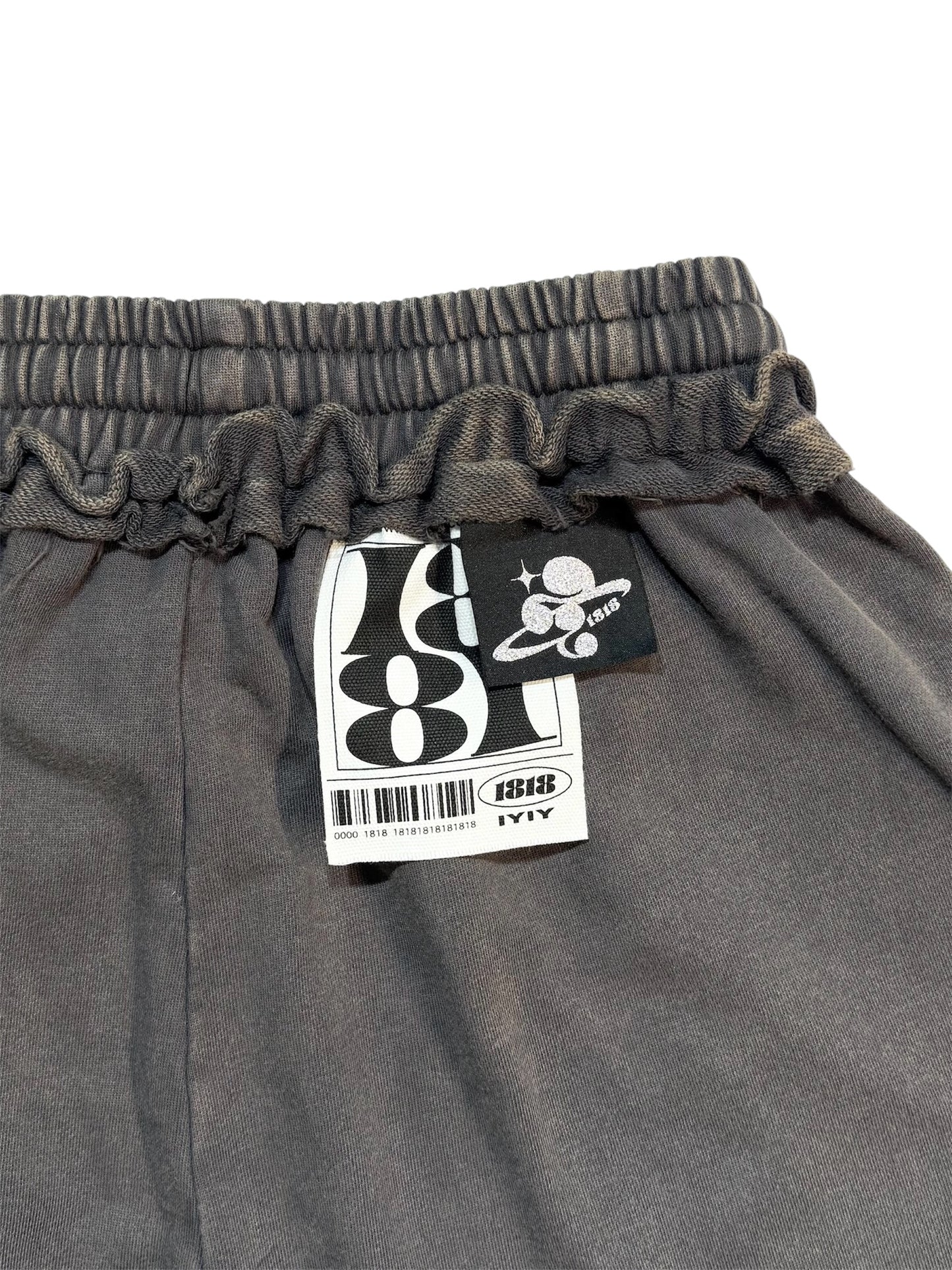 WASHED SWEAT PANTS black