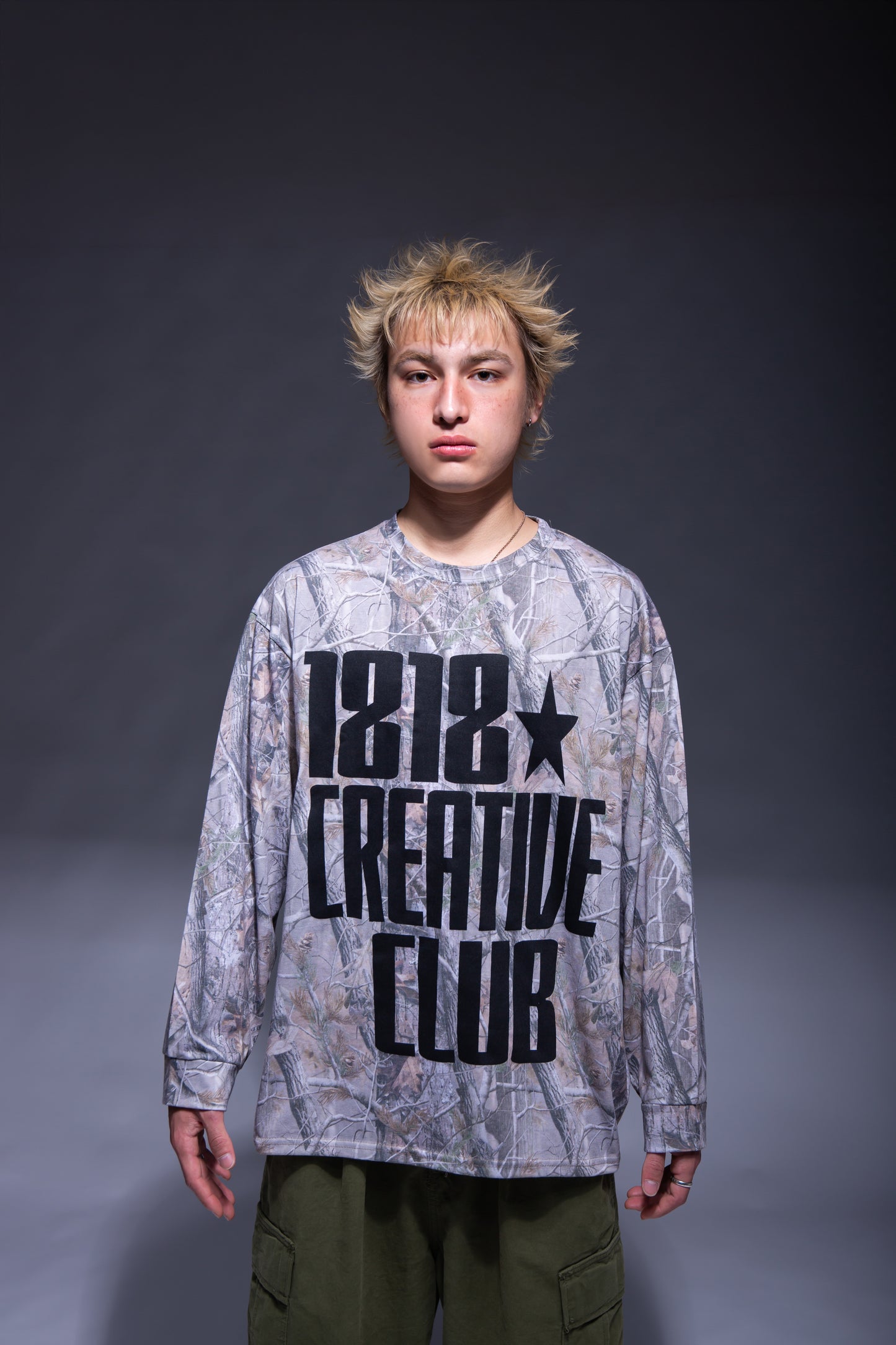 CAMO L/S T-SHIRT khaki