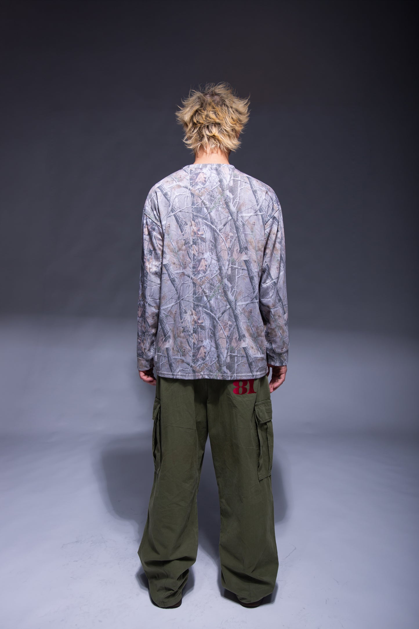 CAMO L/S T-SHIRT khaki