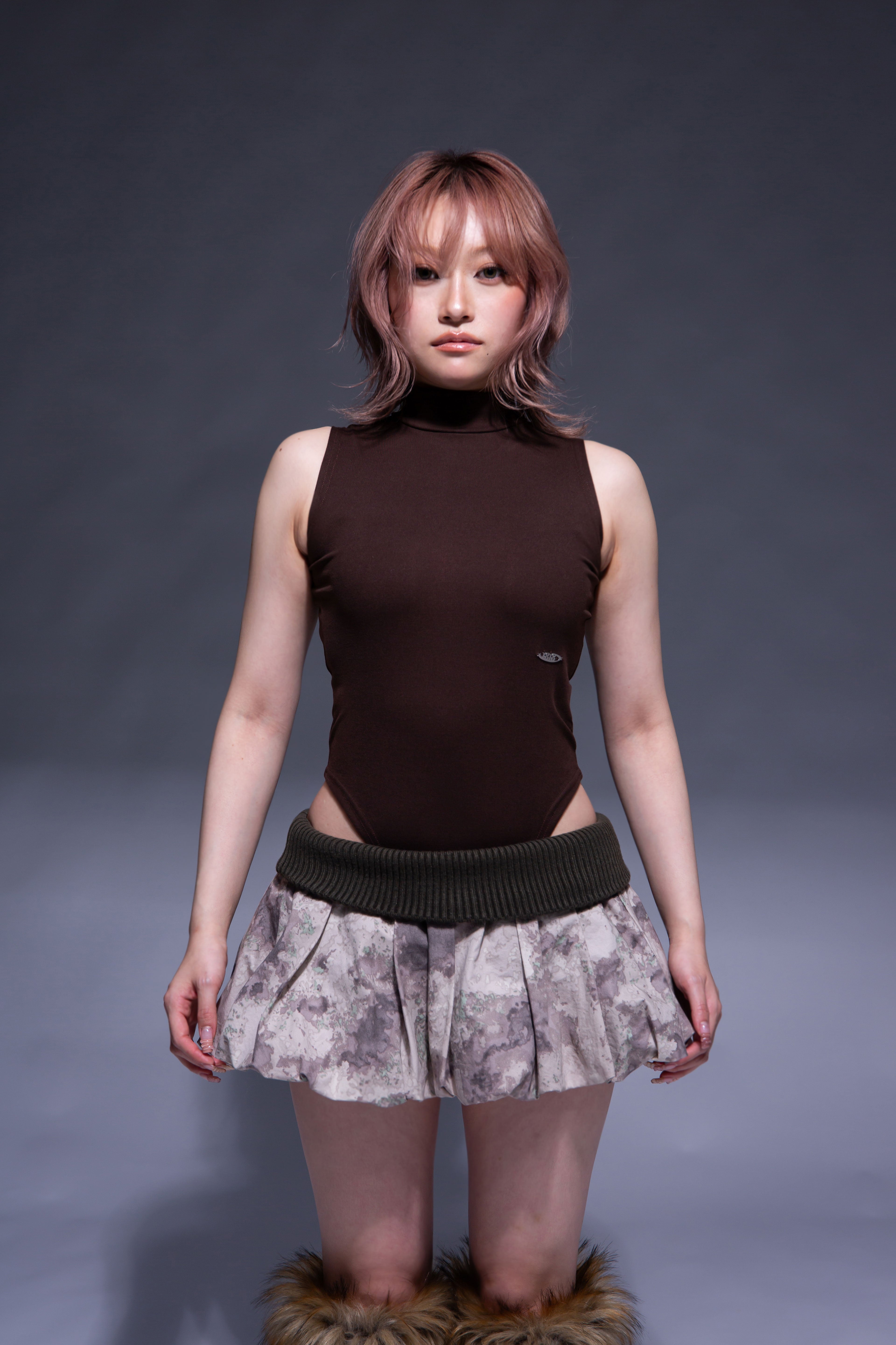 BODYSUIT TANK TOP brown – 1818