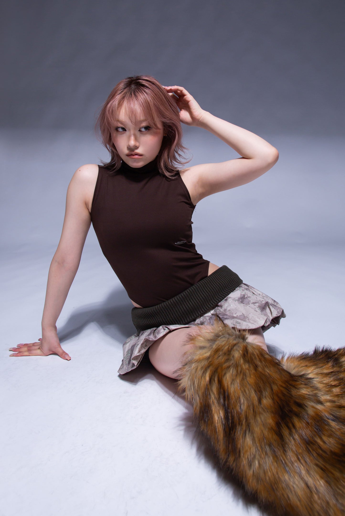 BODYSUIT TANK TOP brown