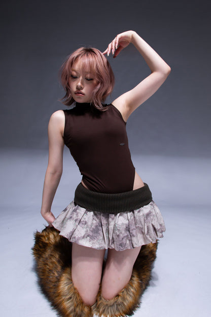 BODYSUIT TANK TOP brown