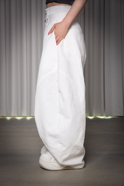 BAGGY PANTS white