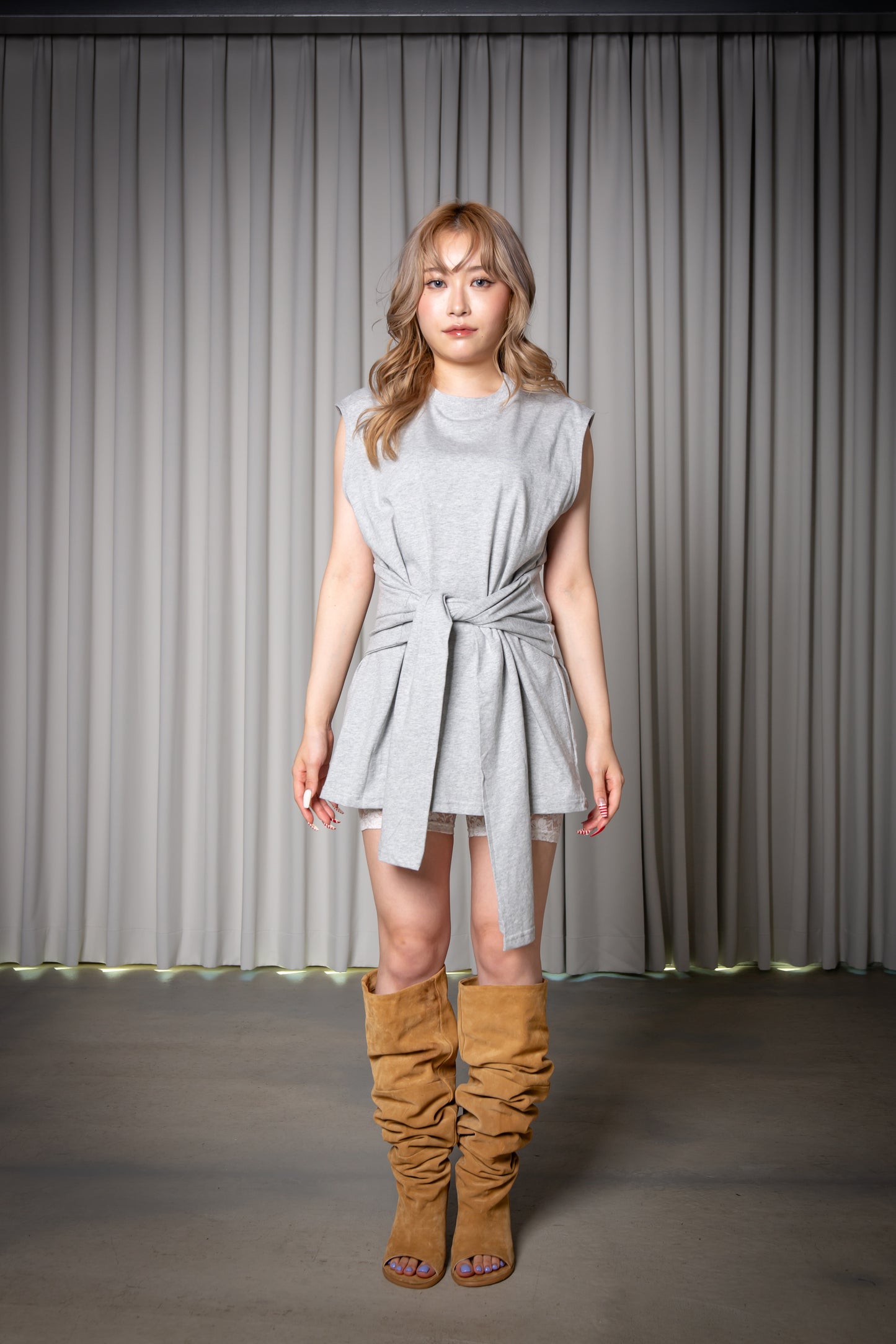 2WAY TANKTOP gray