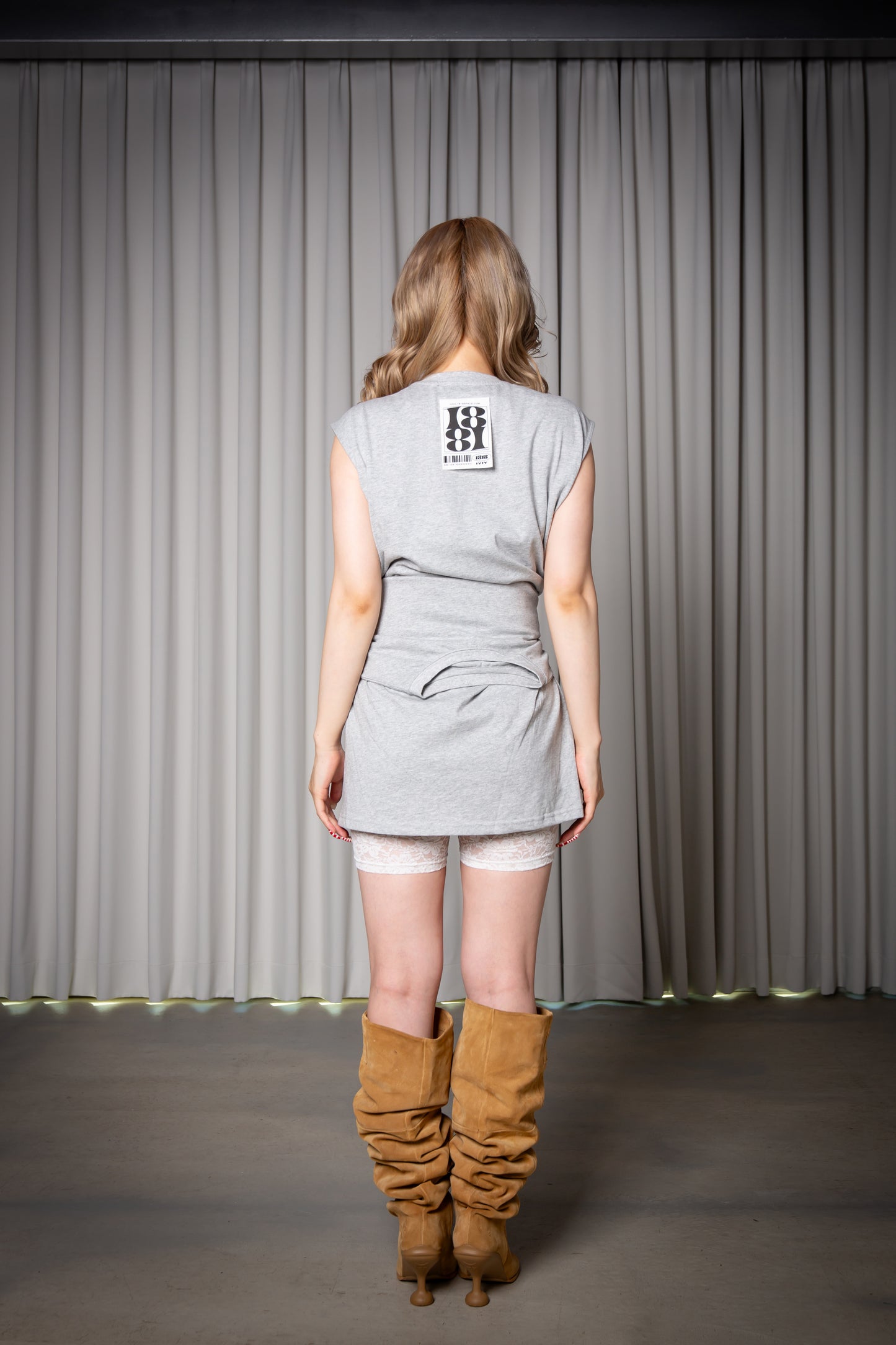 2WAY TANKTOP gray