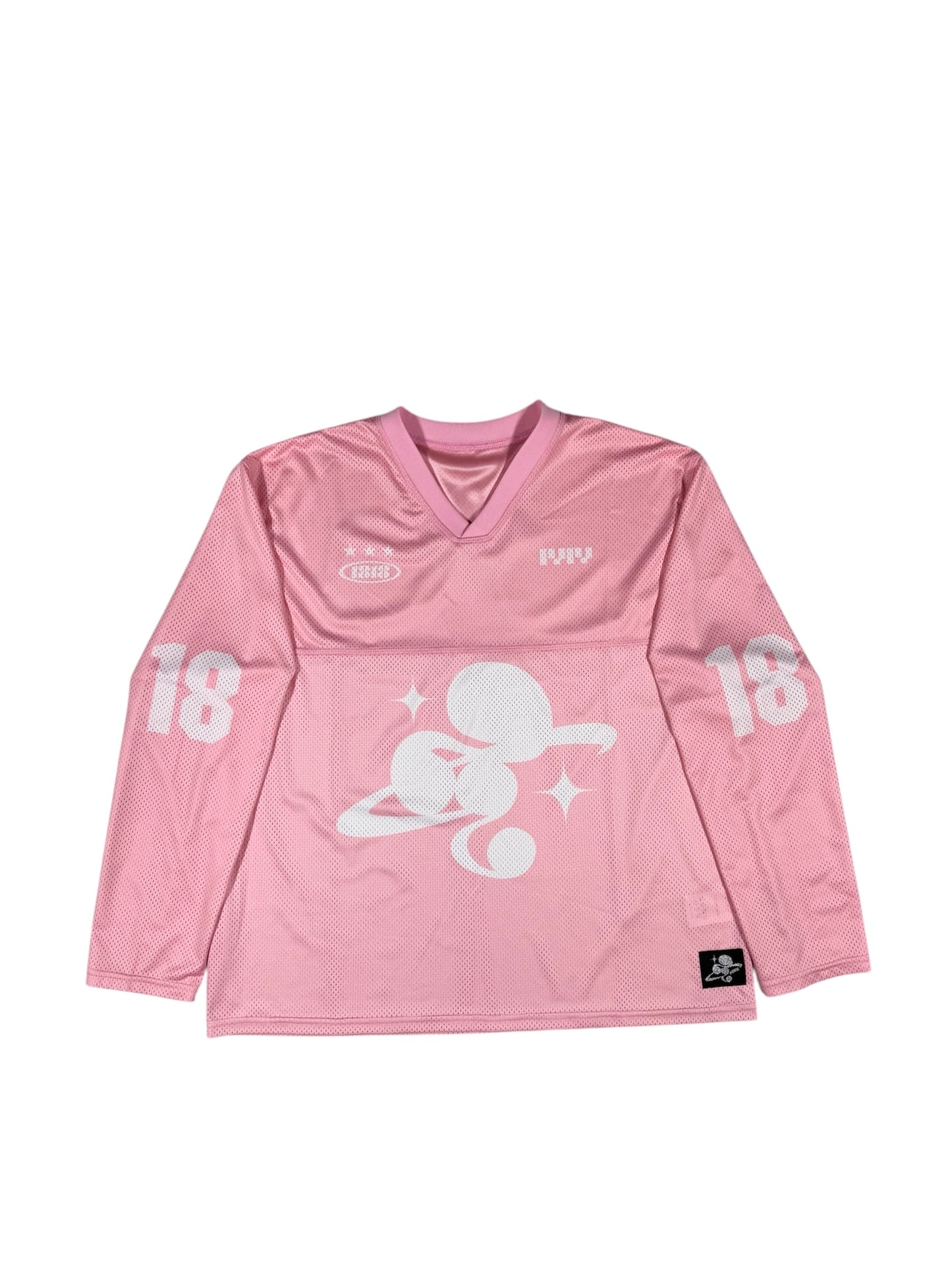 MESH TEAM L/S TEE pink