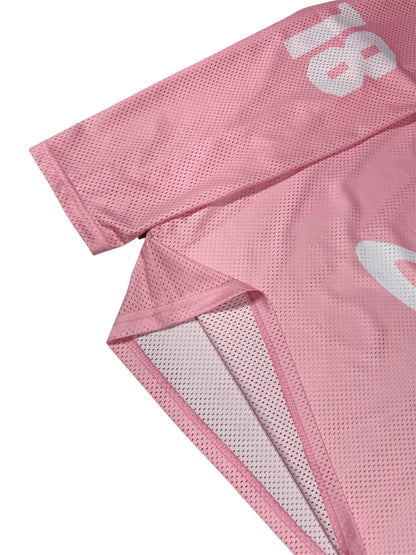 MESH TEAM L/S TEE pink