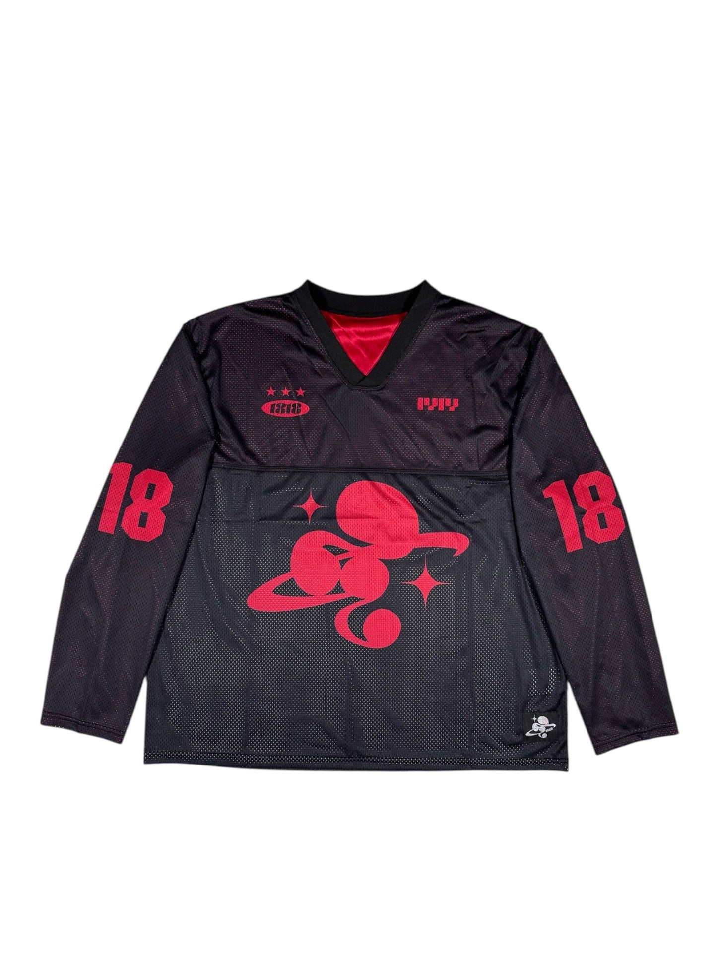 MESH TEAM L/S TEE black