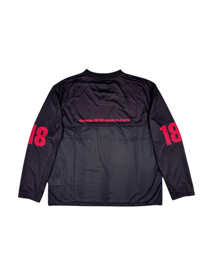 MESH TEAM L/S TEE black