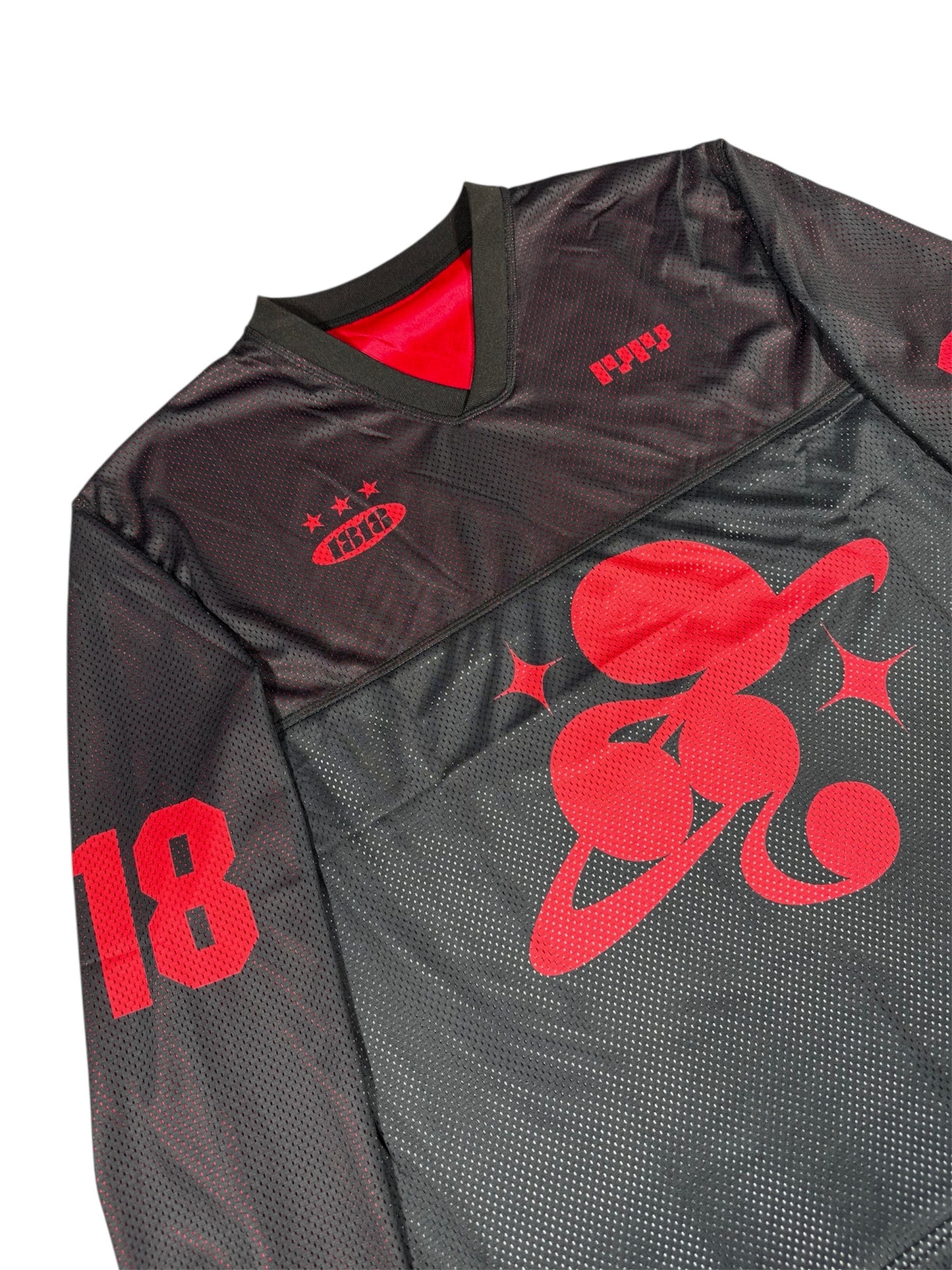 MESH TEAM L/S TEE black