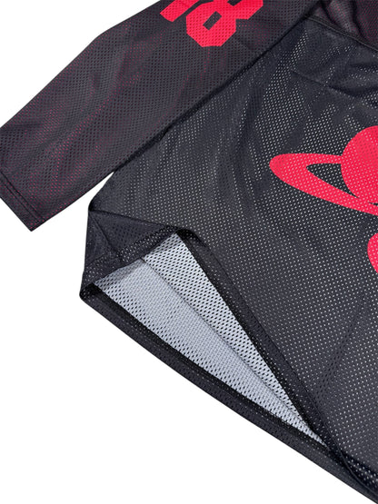 MESH TEAM L/S TEE black