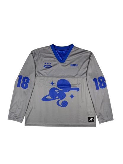 MESH TEAM L/S TEE gray